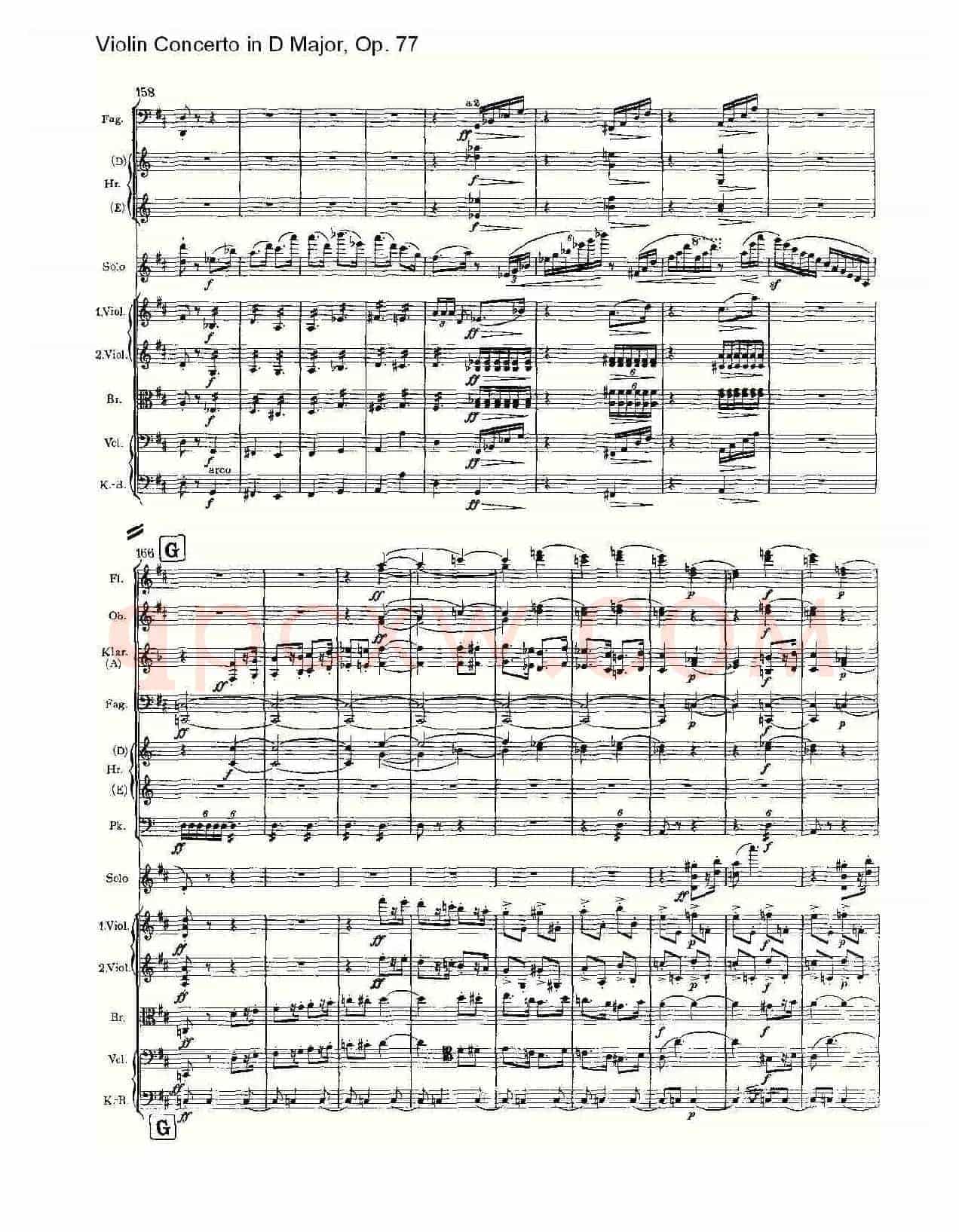 D大调小提琴协奏曲, Op.77第三乐章