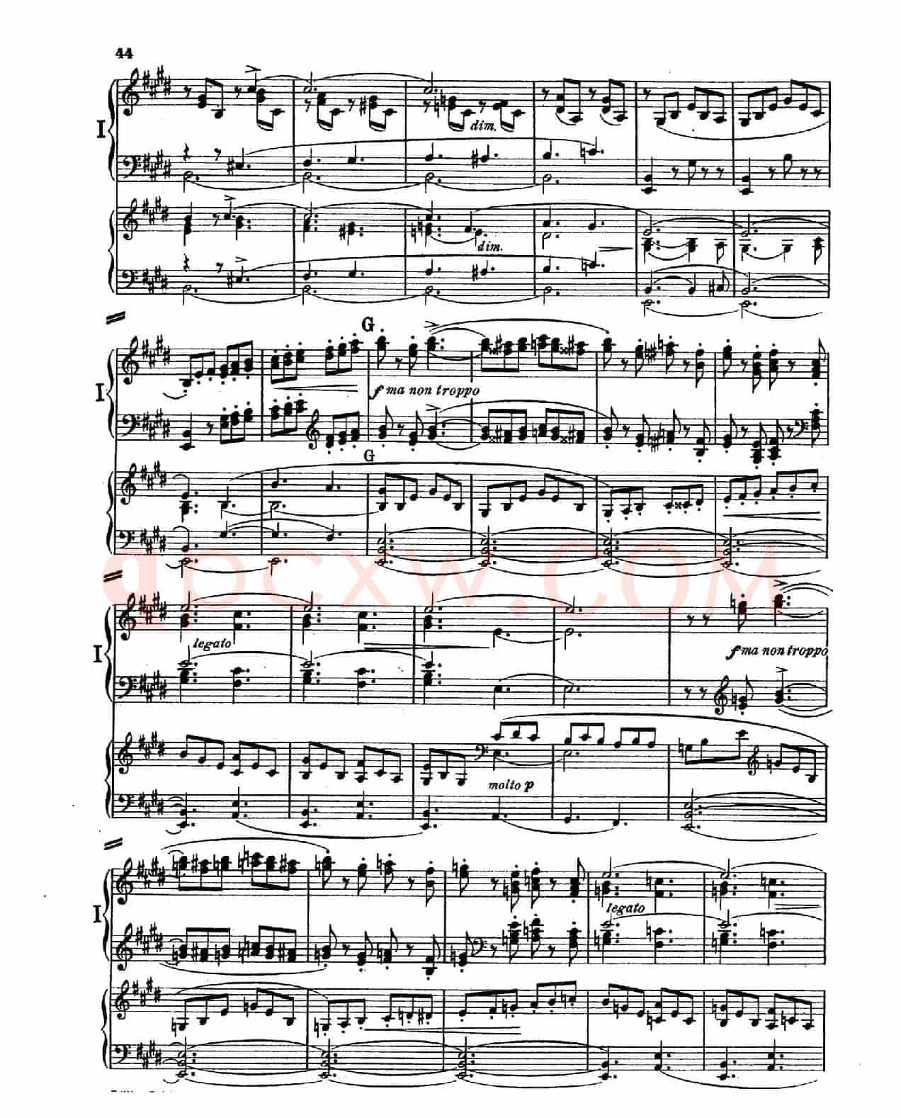Piano Concerto in E Major Op.59(E大调钢琴协奏曲·双钢琴·第三乐章)