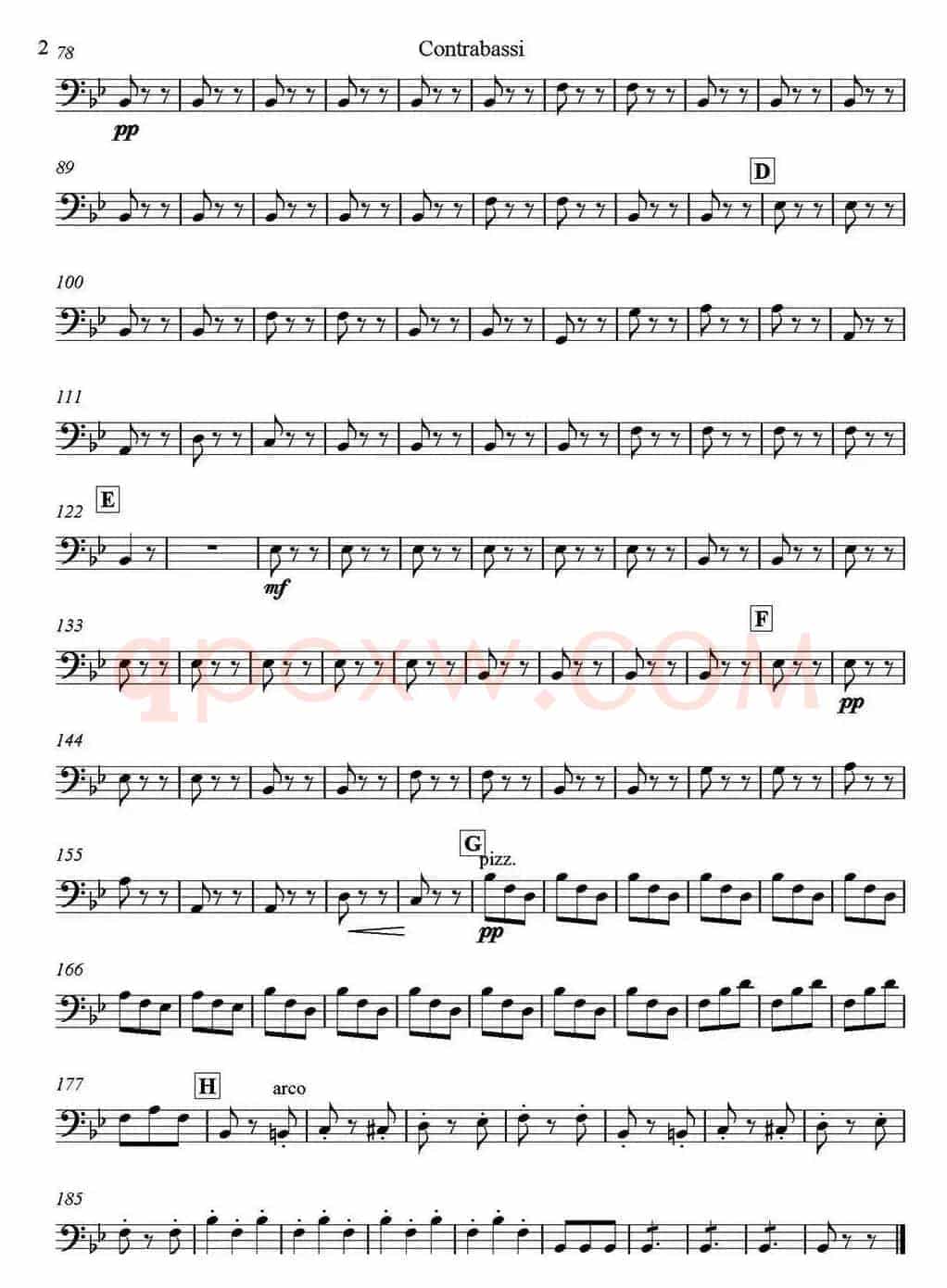 Brindisi(Traviata) 饮酒歌（管弦乐）（倍大提琴）