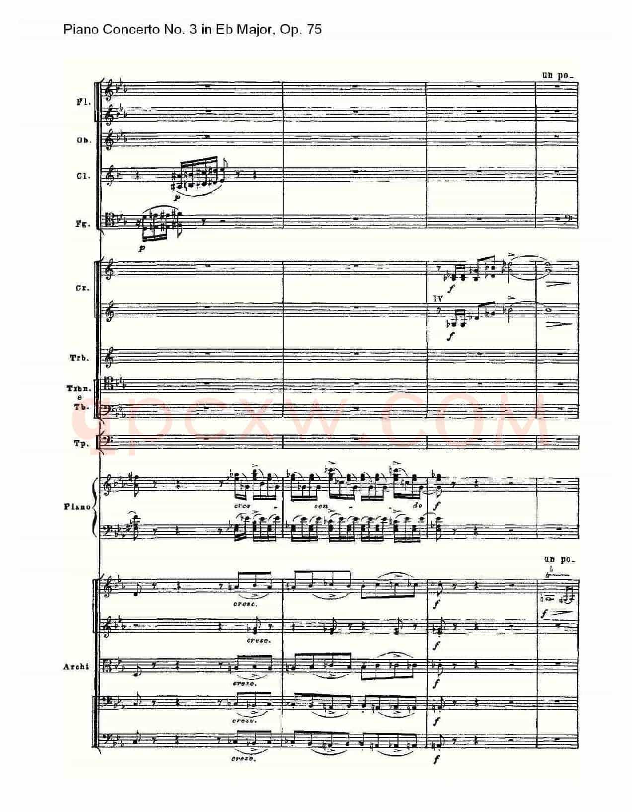 Piano Concerto No.3 in Eb Major, Op.75(Eb大调第三钢琴协奏)