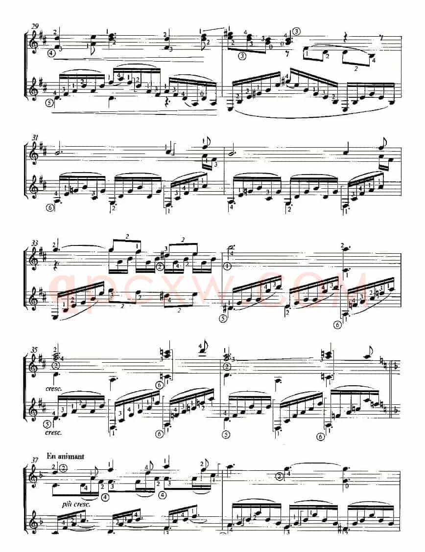 CLAIR DE LUNE（双吉他）