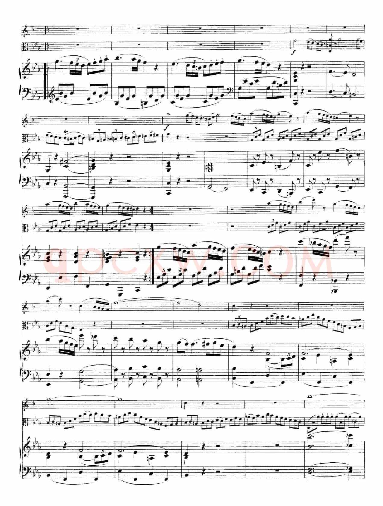 Piano Trio no.2 in E-flat Major K.498(降E大调钢琴三重奏)