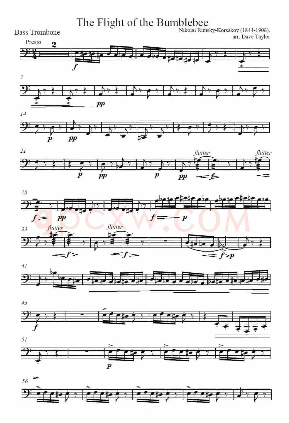 The Flight of the BumBlebee（低音长号）