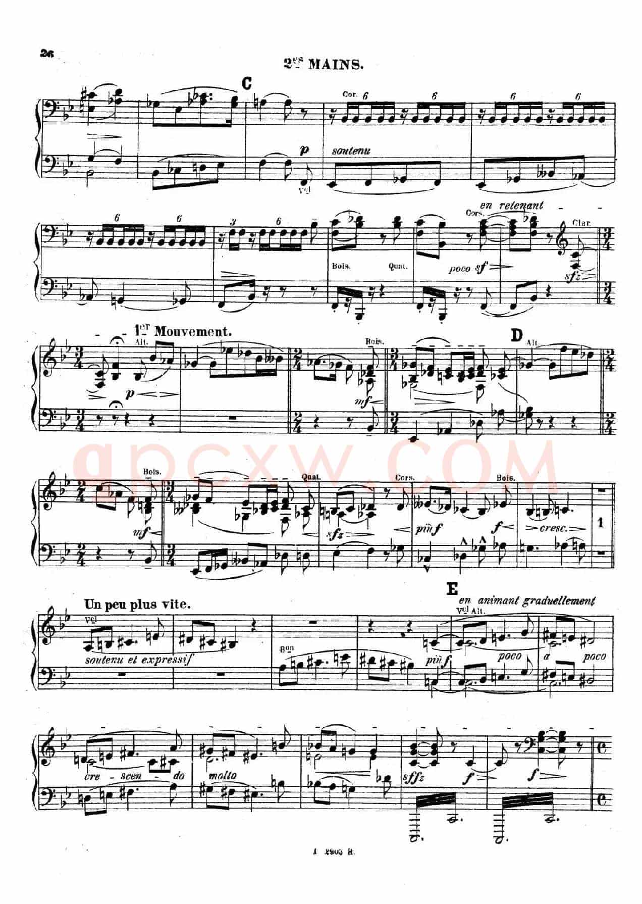 Symphony on a French Mountain Air Op.25(法国山歌交响曲·双钢琴·Ⅱ)