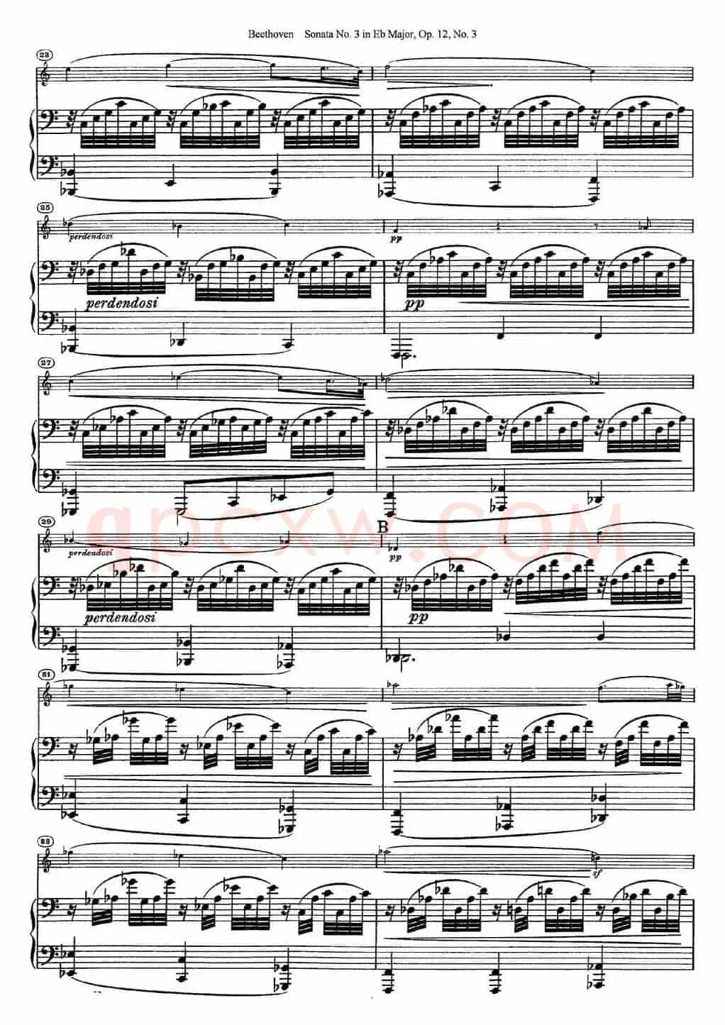 Violin Sonata No.3 in Eb Major Op.12 No.3（小提琴+钢琴伴奏）