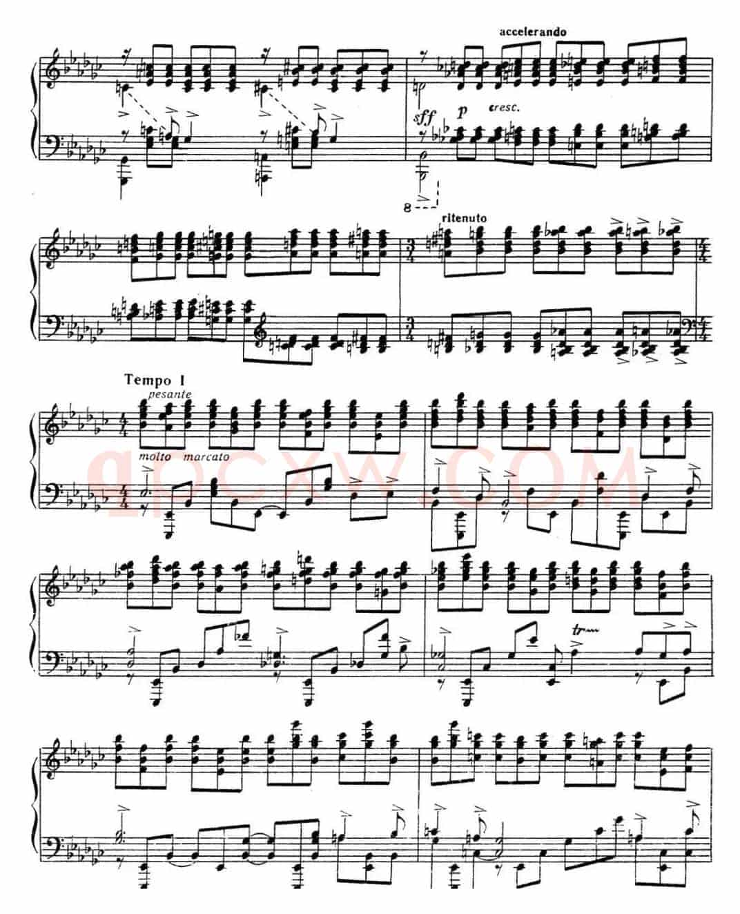 拉赫玛尼诺夫 音画练习曲13或14 Etudes tableaux Op.39 No.5