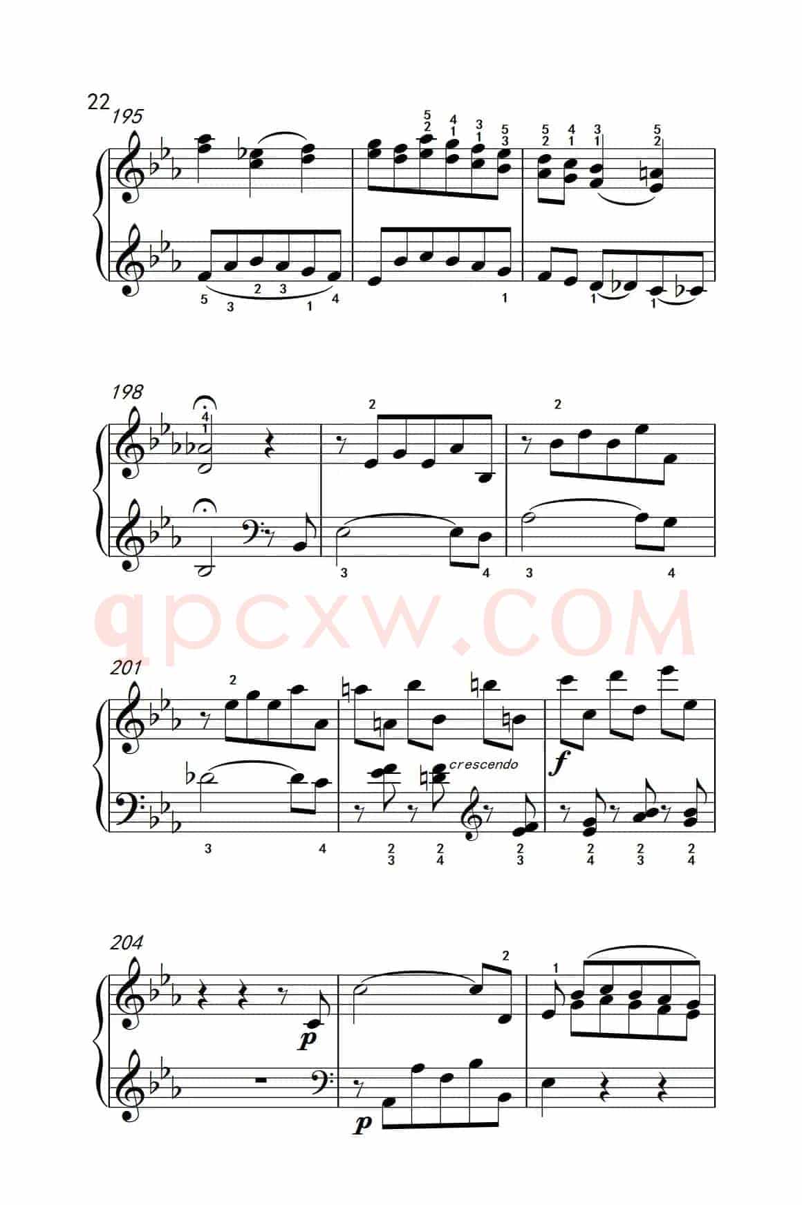 第八级2.♭E大调奏鸣曲 第一乐章 Hob.XVI 49（中央音乐学院 钢琴（业余）考级教程 7-9级）