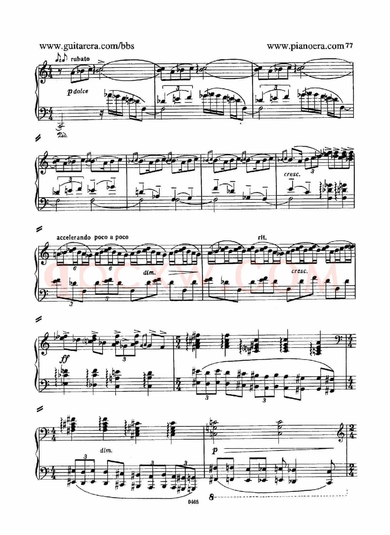 Piano Concerto in D-flat Major Op.37(降D大调钢琴协奏曲·Ⅲ·双钢琴)