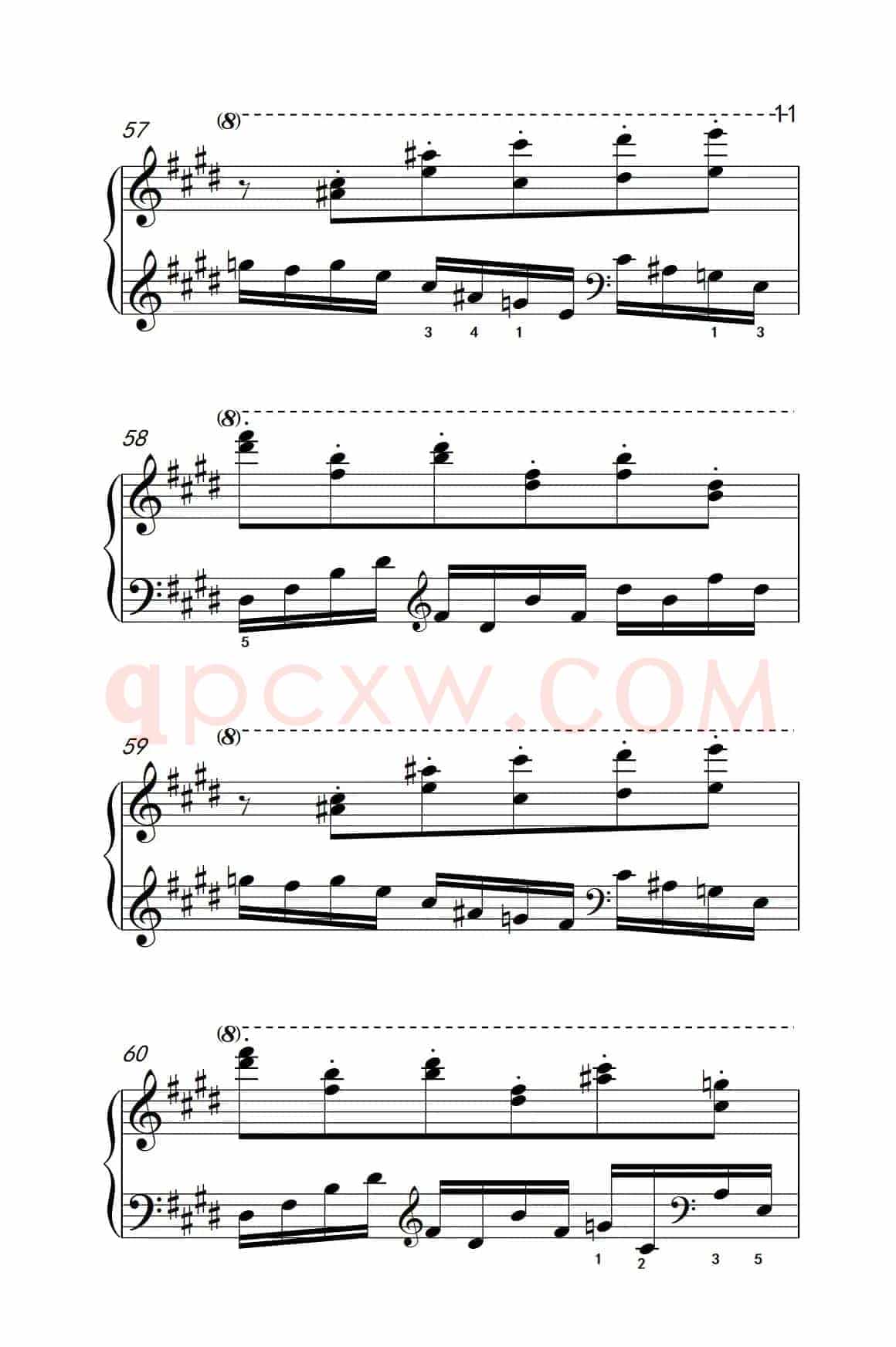 莫什科夫斯基 钢琴练习曲（第一首）