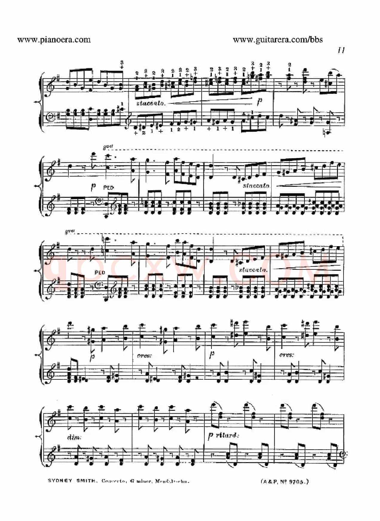 Piano Concerto No.1 in g Minor Op.25（g小调第一钢琴协奏曲·钢琴独奏）