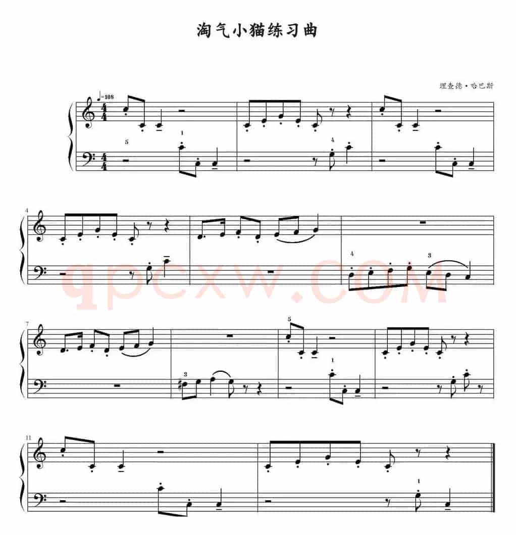 淘气小猫练习曲