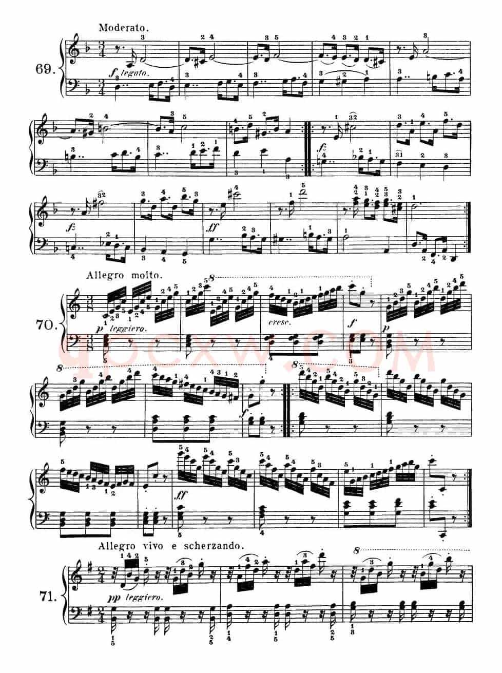 Czerny - 100 Progressive Studies Op.139（69—77）