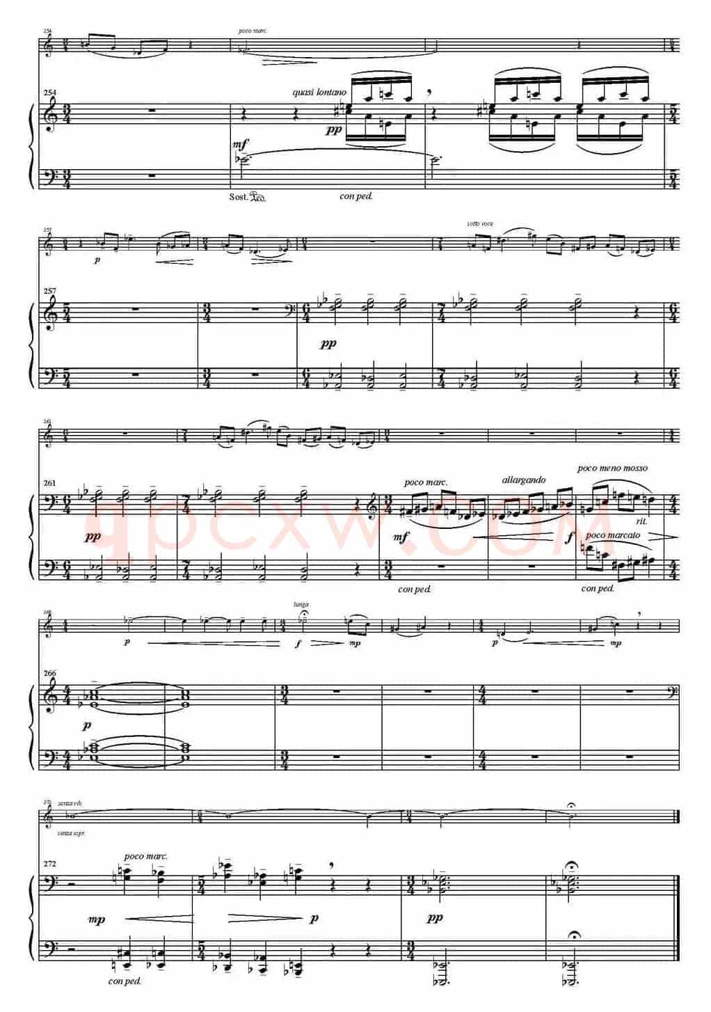 Sonata Poema aenigmaticum（小提琴+钢琴伴奏、1st movement）