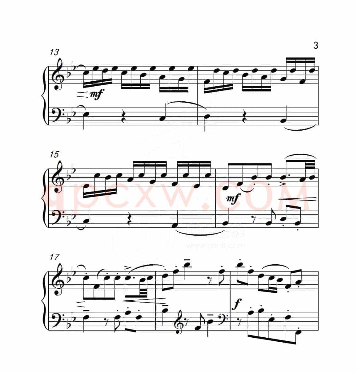 第五级B组 幻想曲（中国音乐学院钢琴考级作品1~6级）