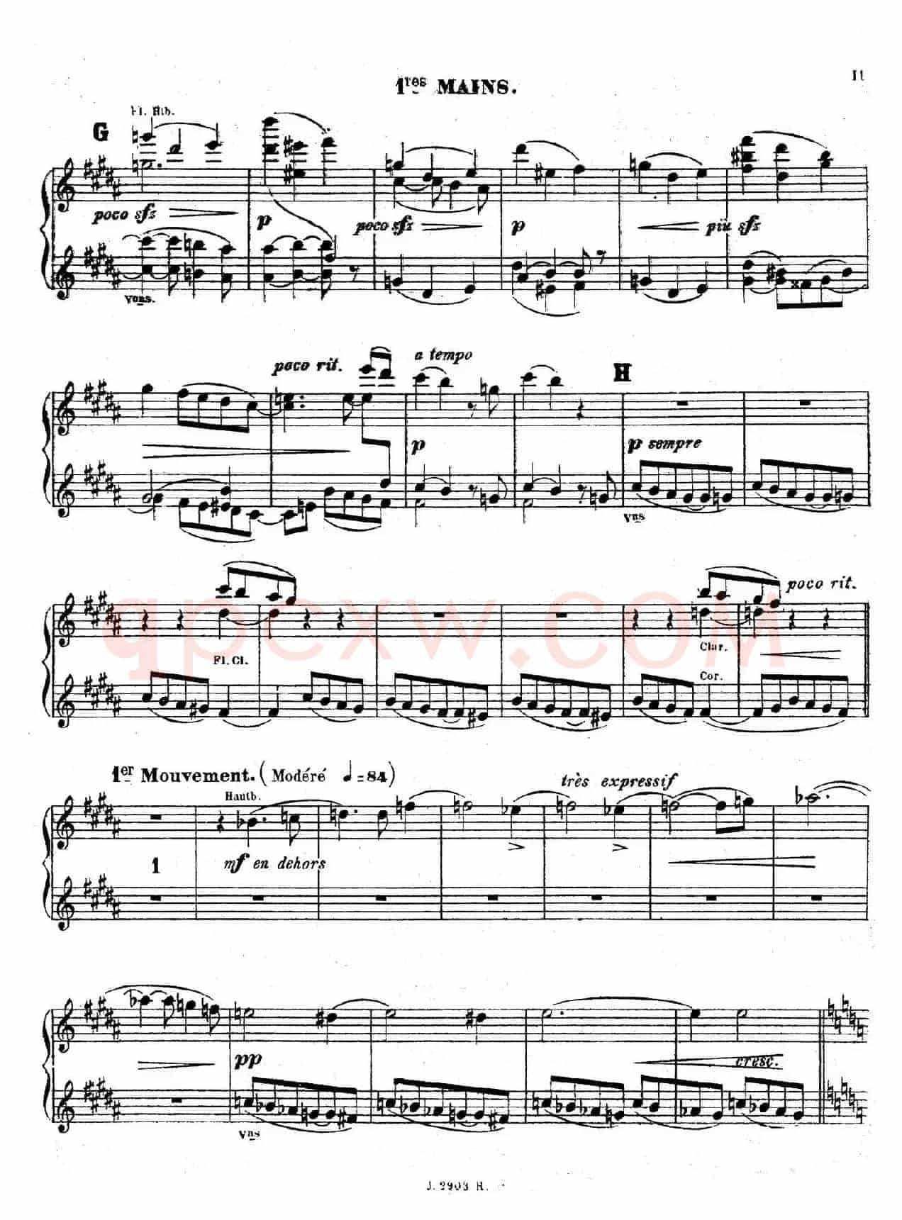 Symphony on a French Mountain Air Op.25（法国山歌交响曲·双钢琴·Ⅰ）