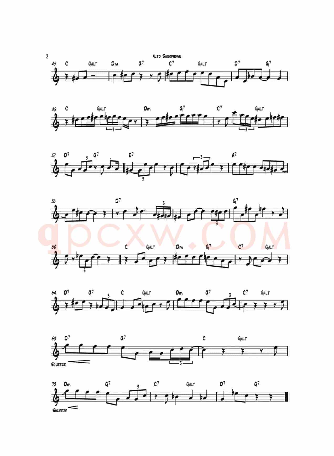 Santa Baby（中音萨克斯）