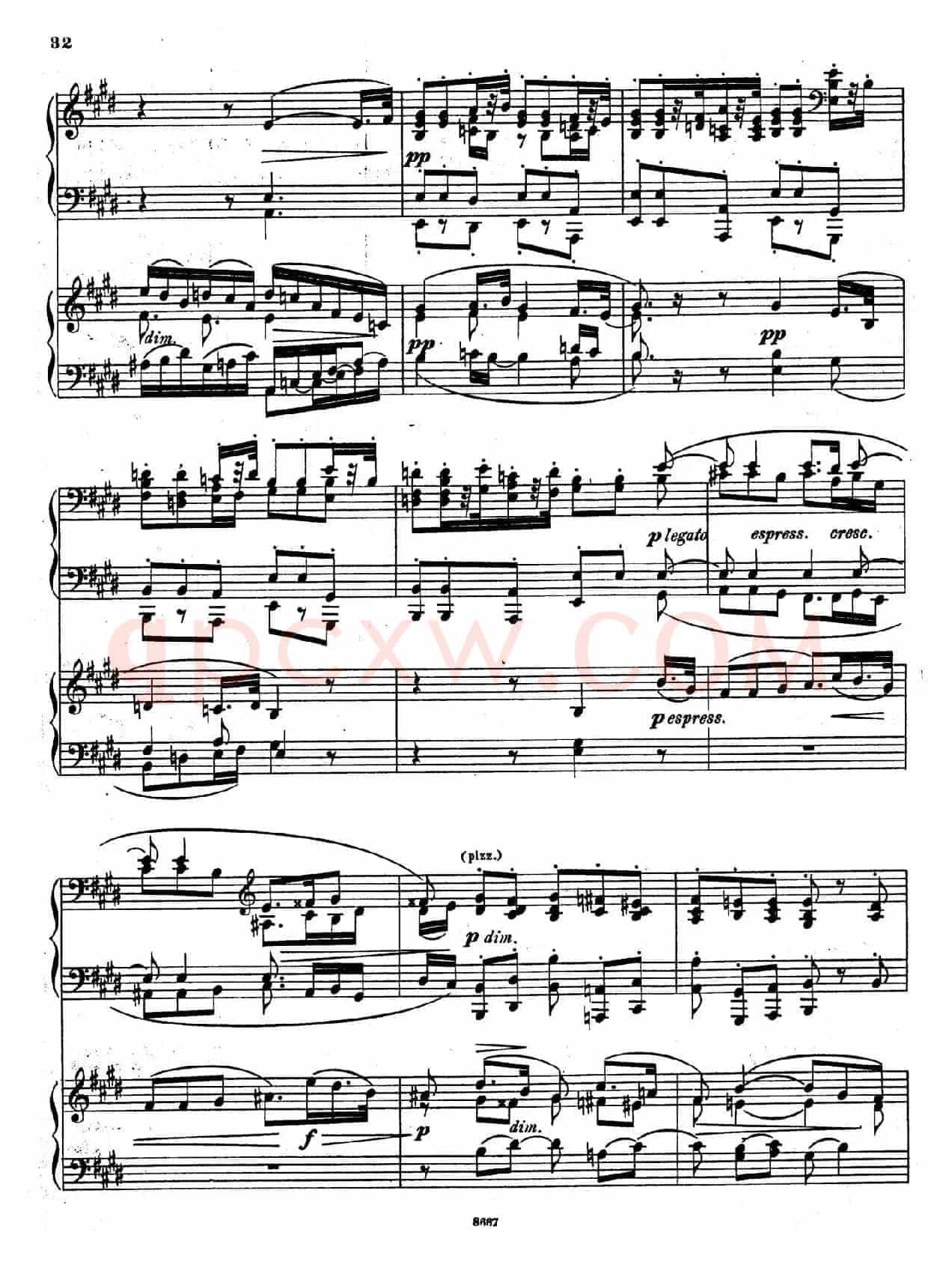 Symphony No.4 in e Minor Op.98(e小调第四交响曲·双钢琴)