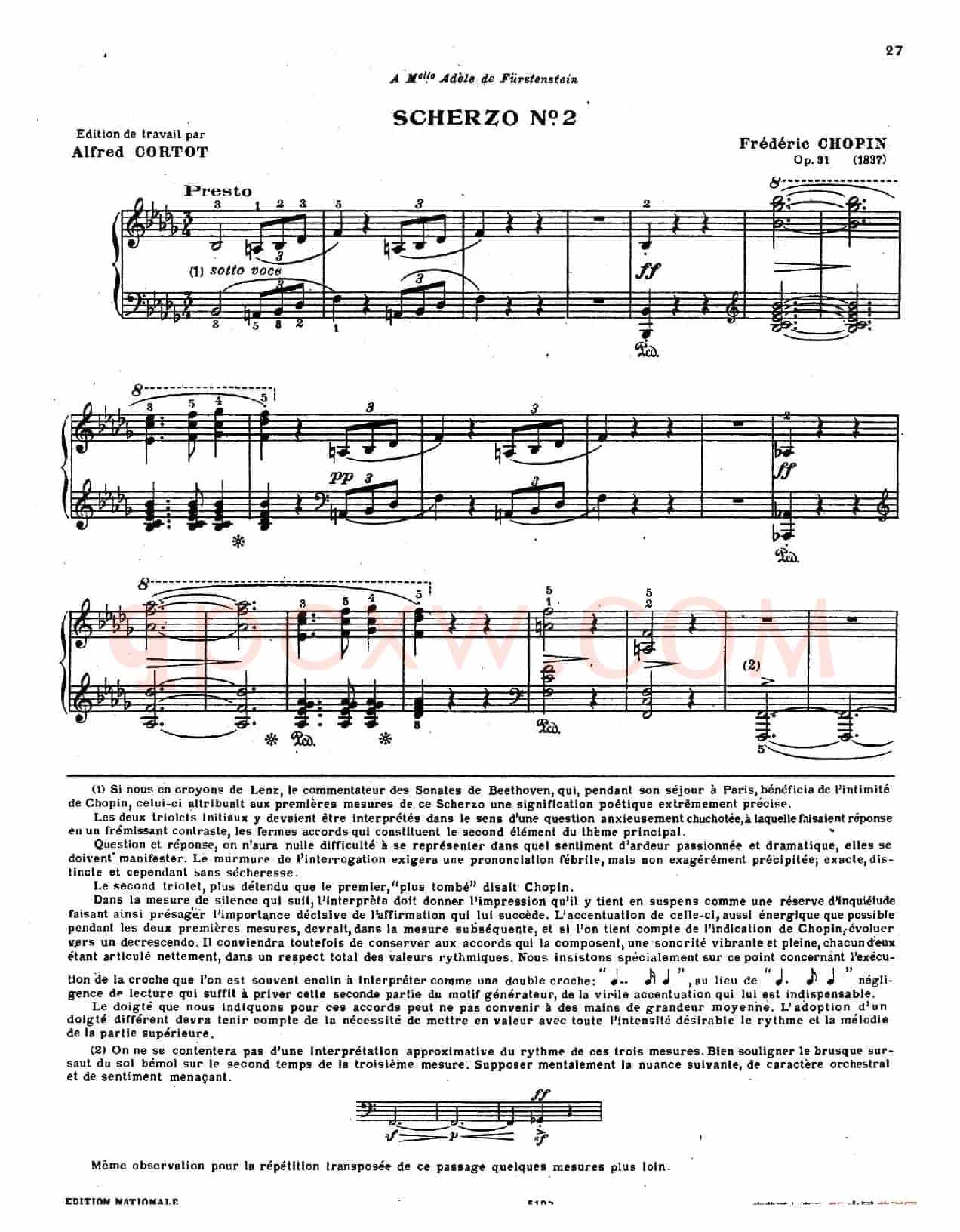 Scherzo no.2 in b-flat Minor Op.31 (降b小调第二谐谑曲)