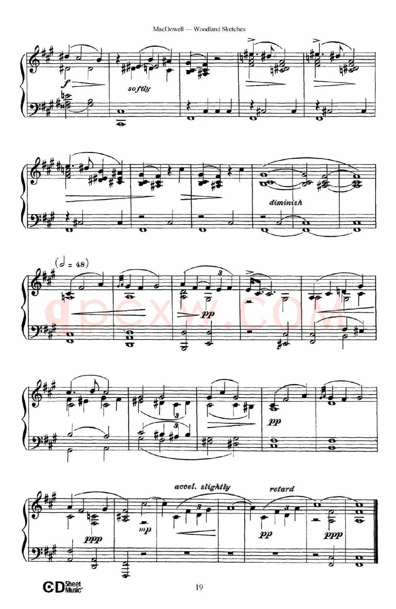 Woodland Sketches Op.51(森林素描·8)