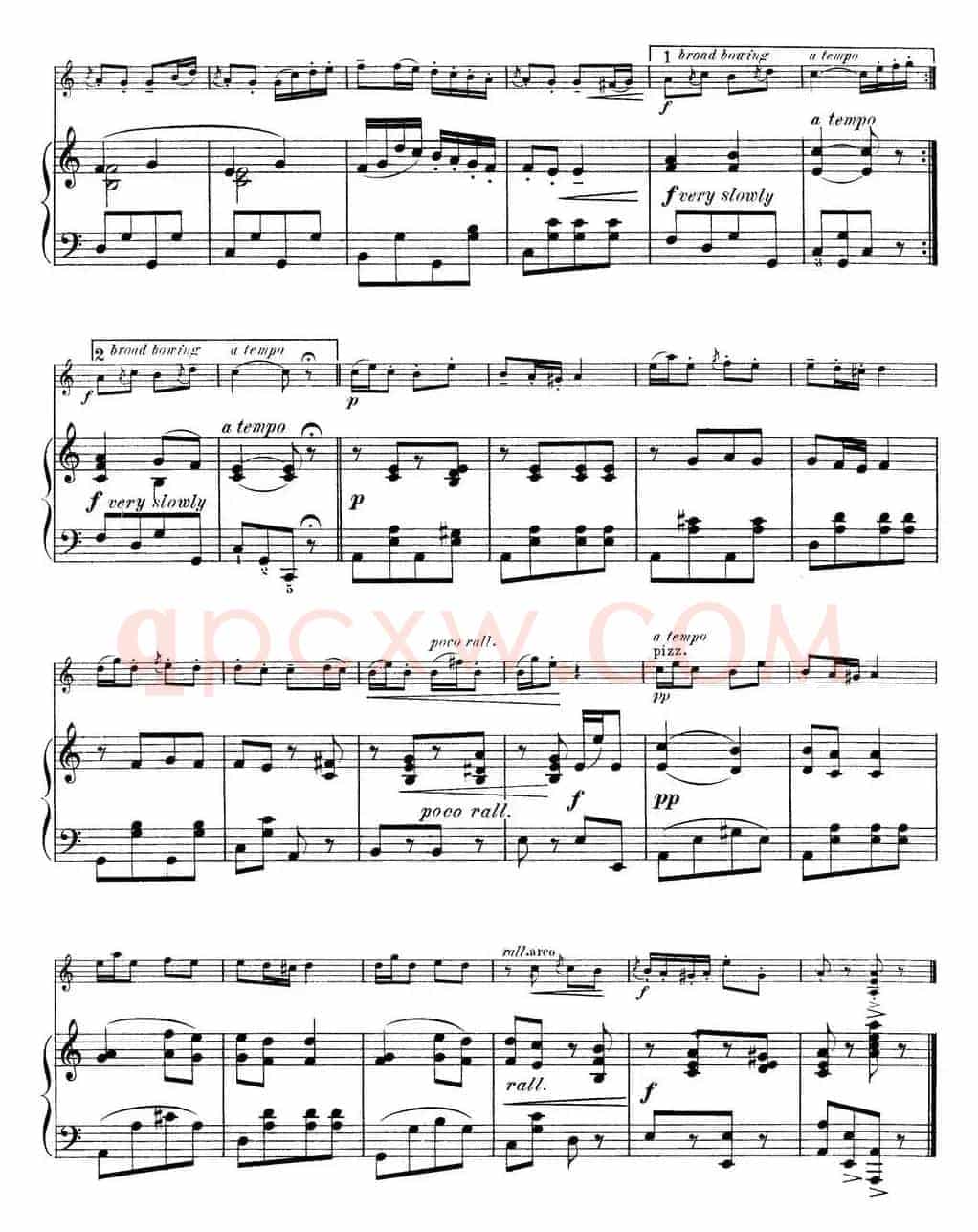 25首小提琴曲合集:Zigeunerstucklein.(Gipsy Melody.)(OSCAR KOHLER. Op.160No.3)(小提琴+钢琴伴奏)