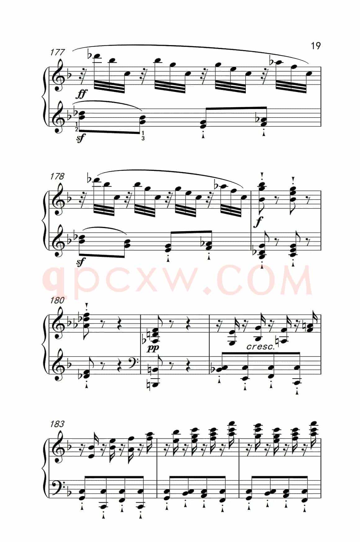 奏鸣曲 Opus 10 Nr.2 第一乐章（贝多芬奏鸣曲集 2）