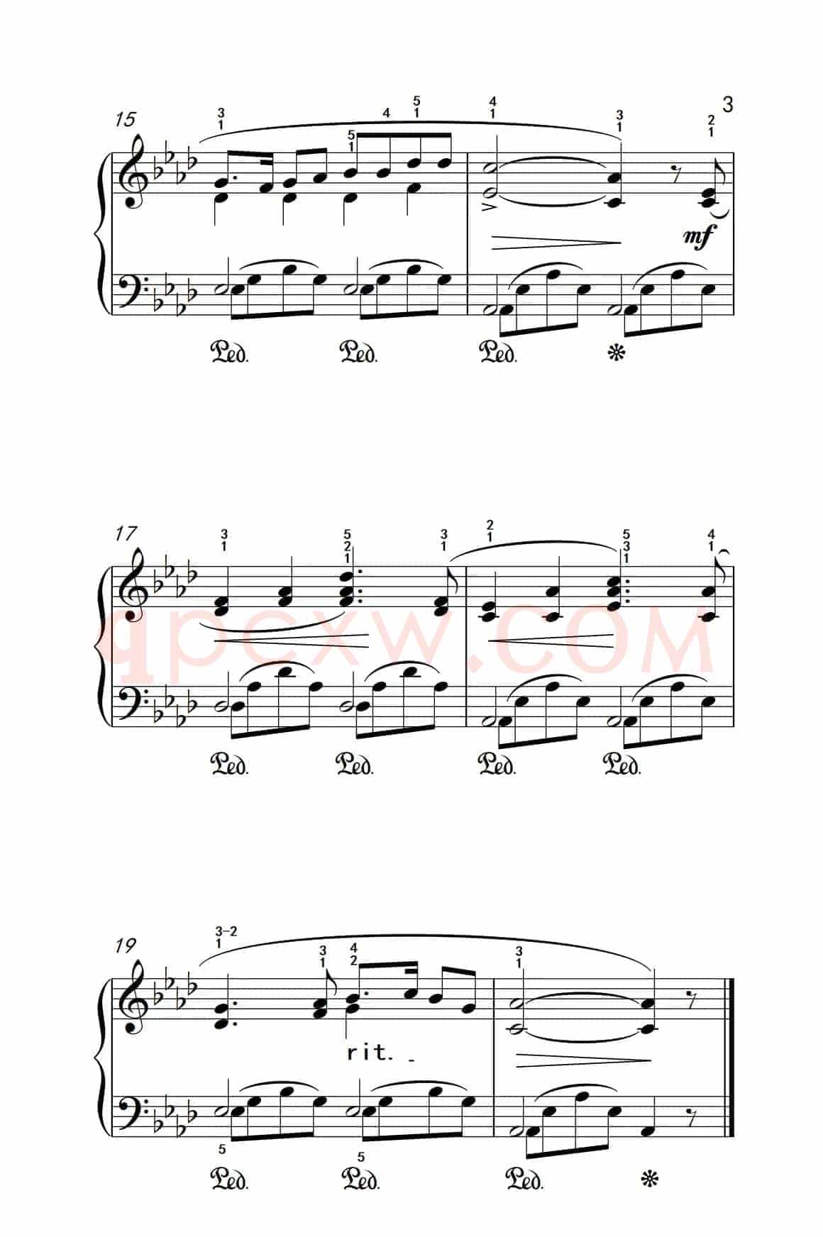 珍重再见（老年大学 钢琴教程 3）