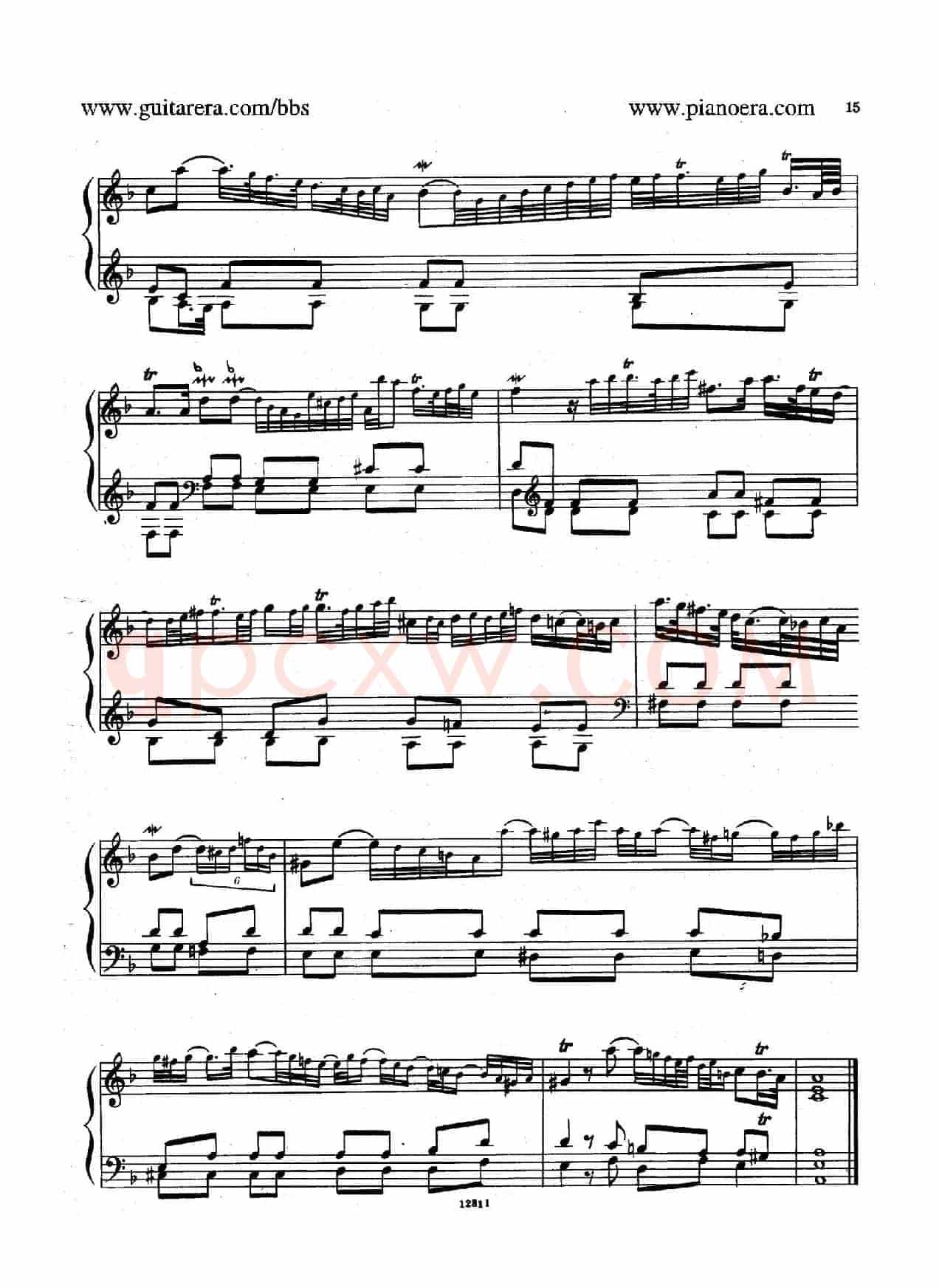 Suite No.2 in F Major HWV 427（F大调第二组曲）