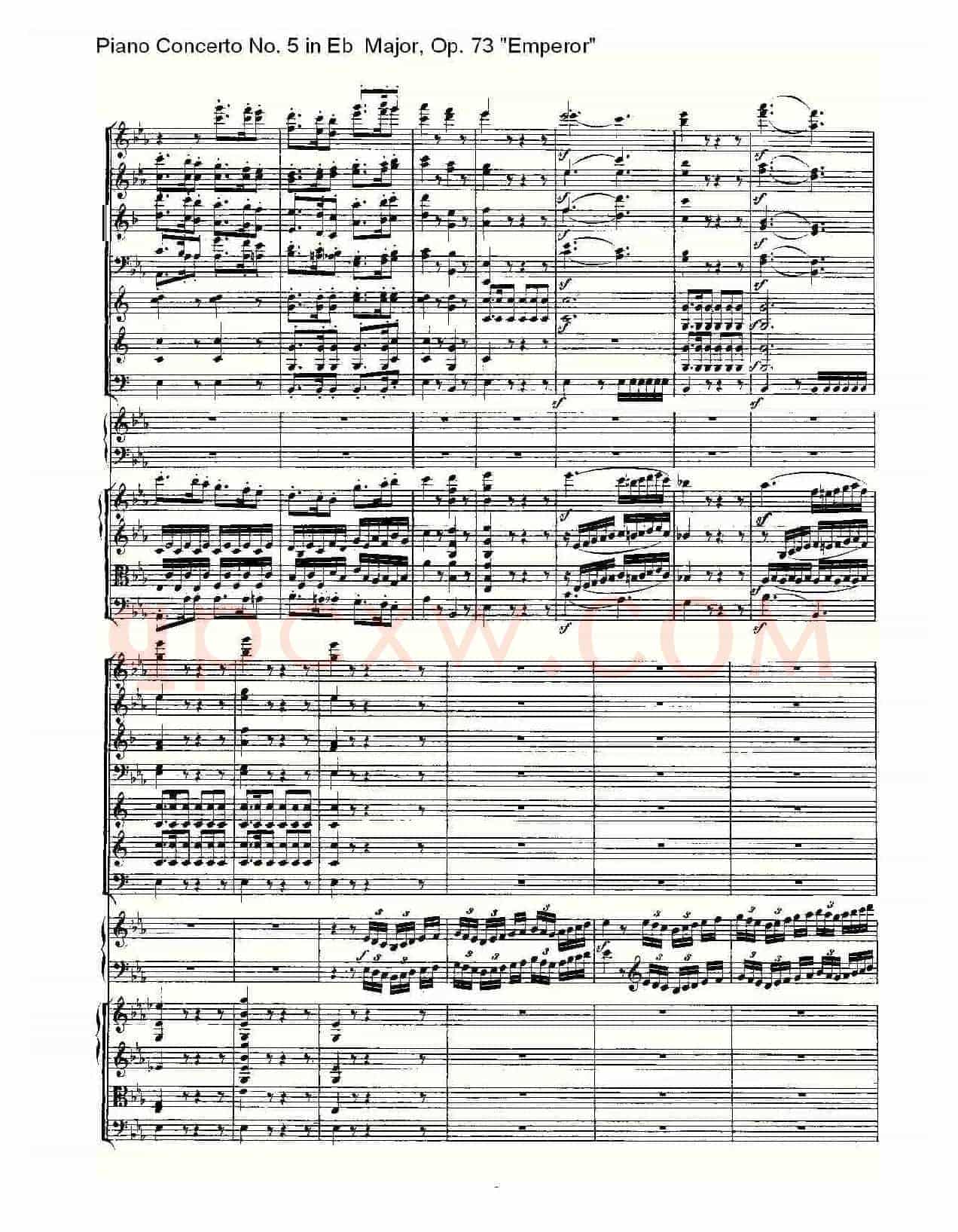 Eb大调钢琴第五协奏曲 Op.73“皇帝”第三乐章