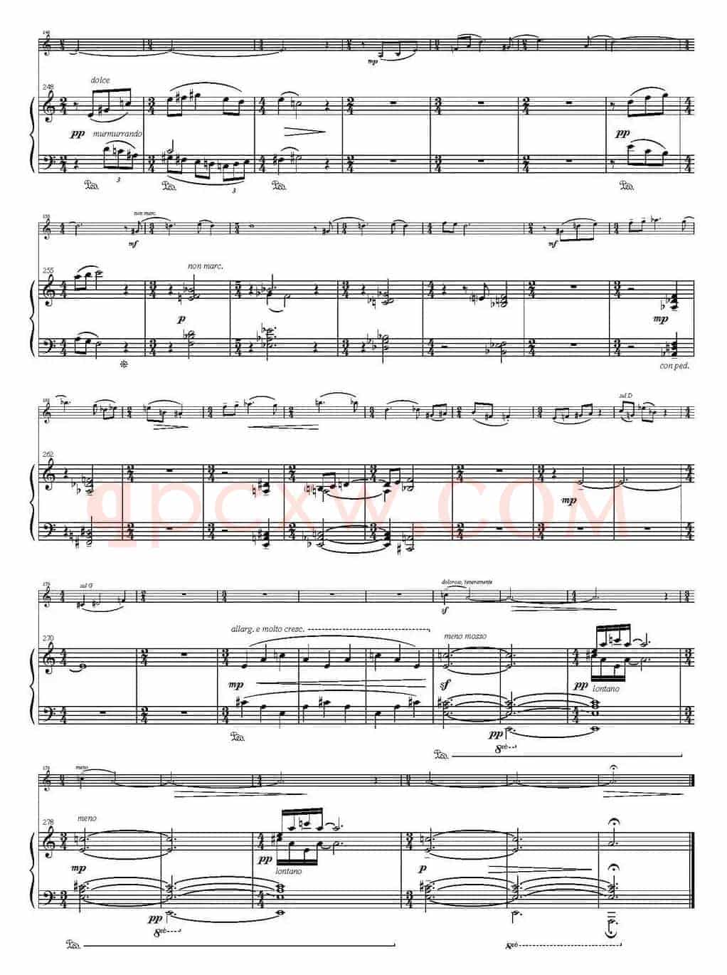 Sonata Poema aenigmaticum（小提琴+钢琴伴奏、4th movement）