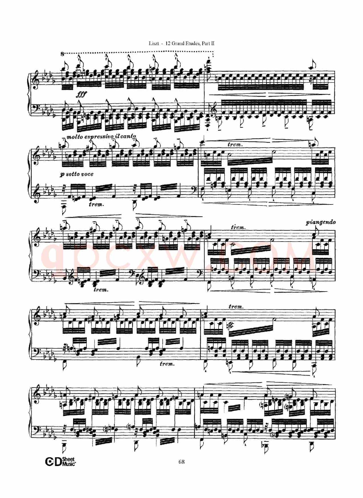 12 Grand Etudes S.137（12首华丽的练习曲·12）