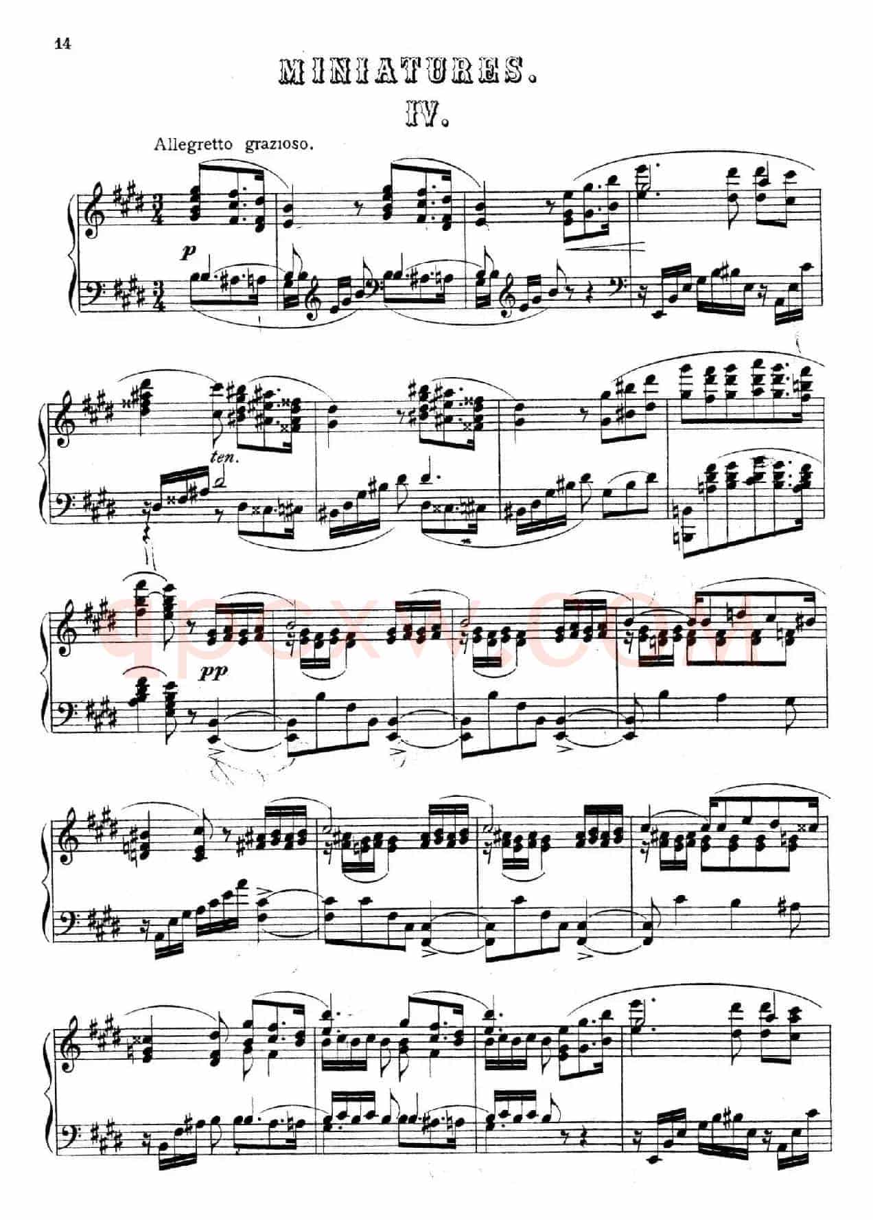 Cinque Miniatures Op.28（5首小画像·4）