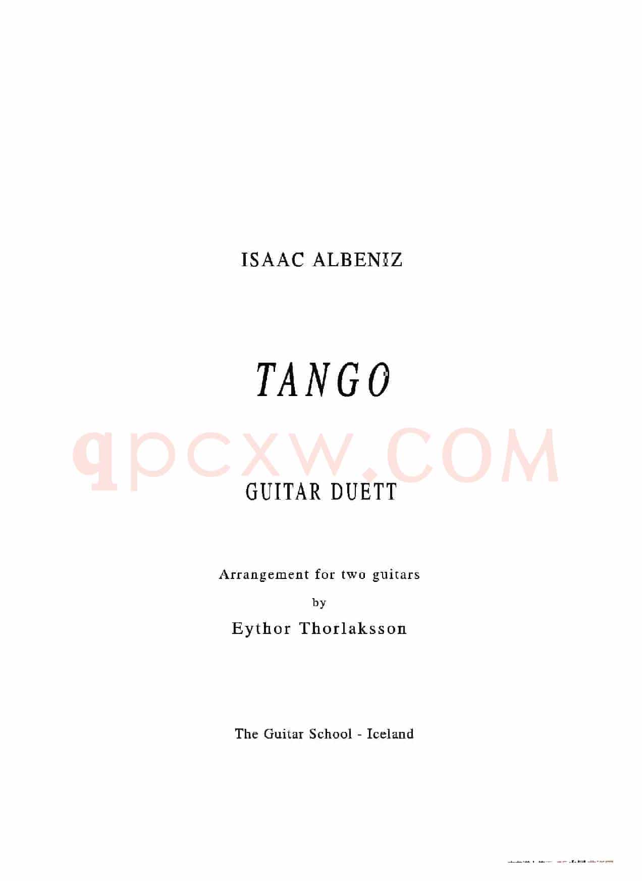 Tango(Guitar Duett)（古典吉他）