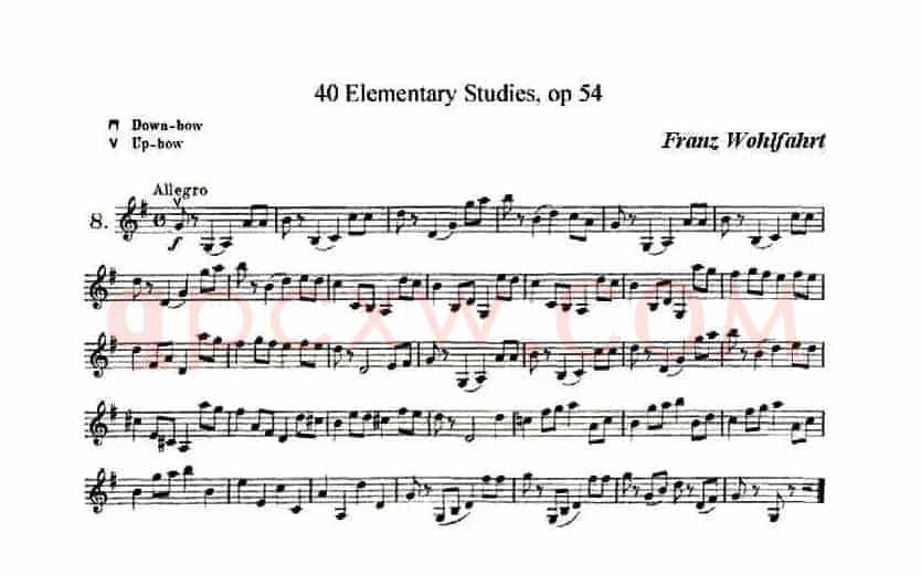 40首小提琴初级技巧练习曲之八