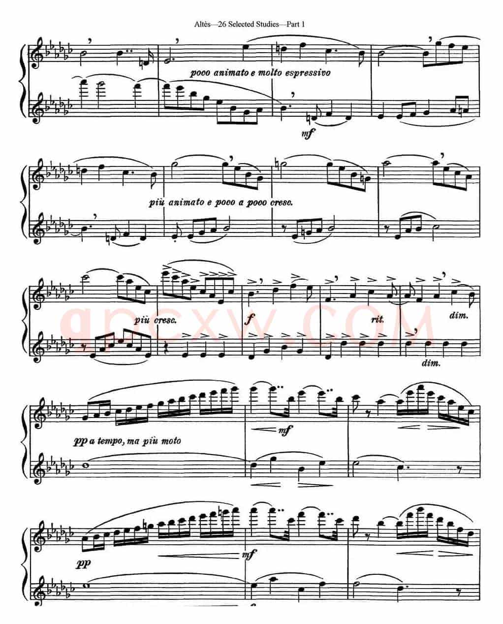 阿尔泰斯26首精选长笛练习曲（NO.11）
