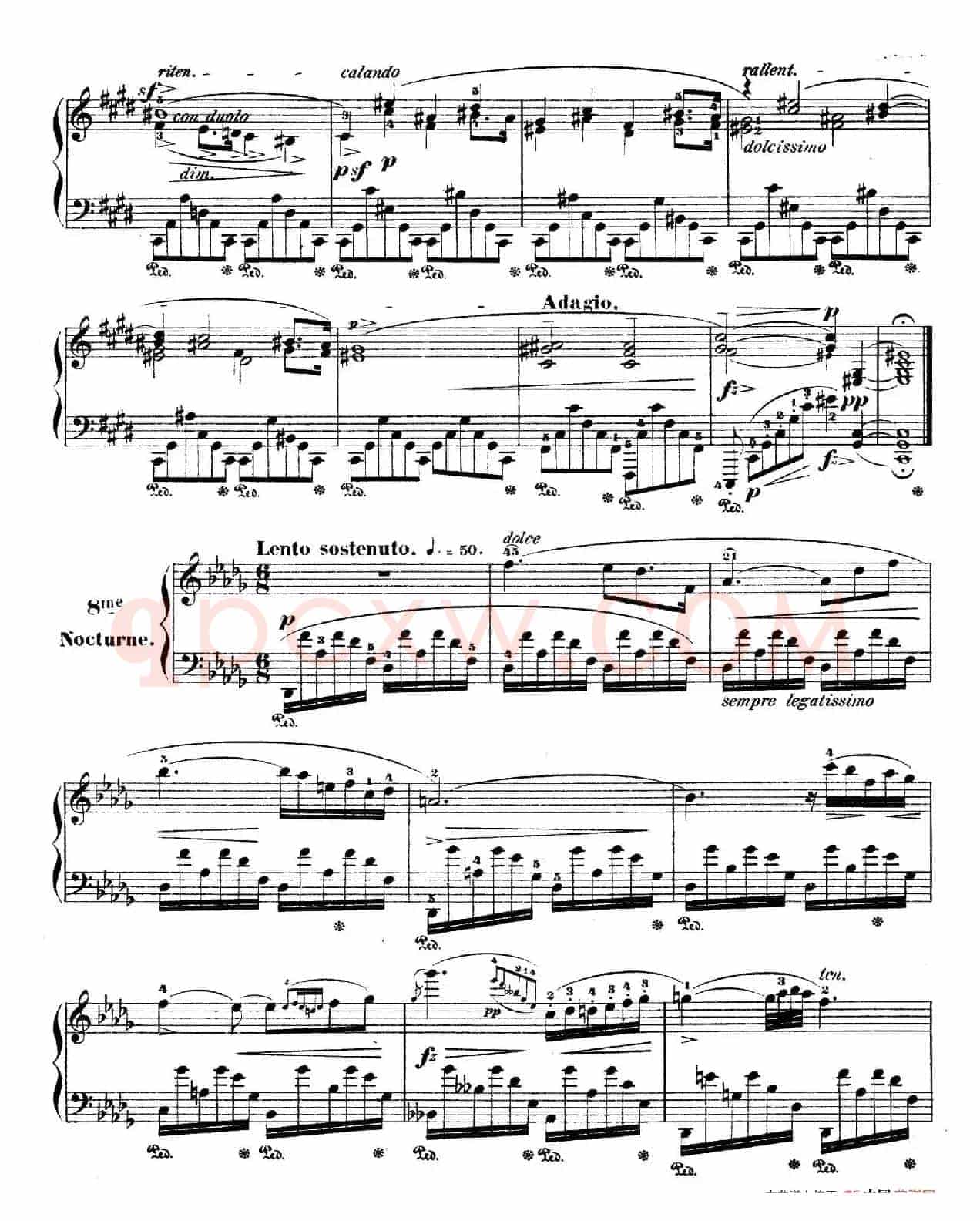Deux Nocturnes Op.27(2首夜曲·1)
