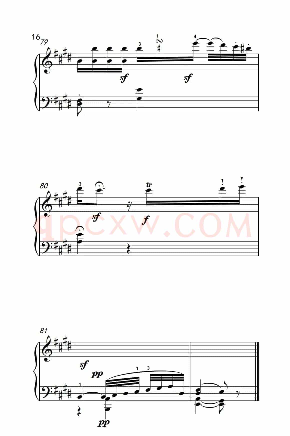 奏鸣曲 Opus 2 Nr.3 第二乐章（贝多芬奏鸣曲集 1）