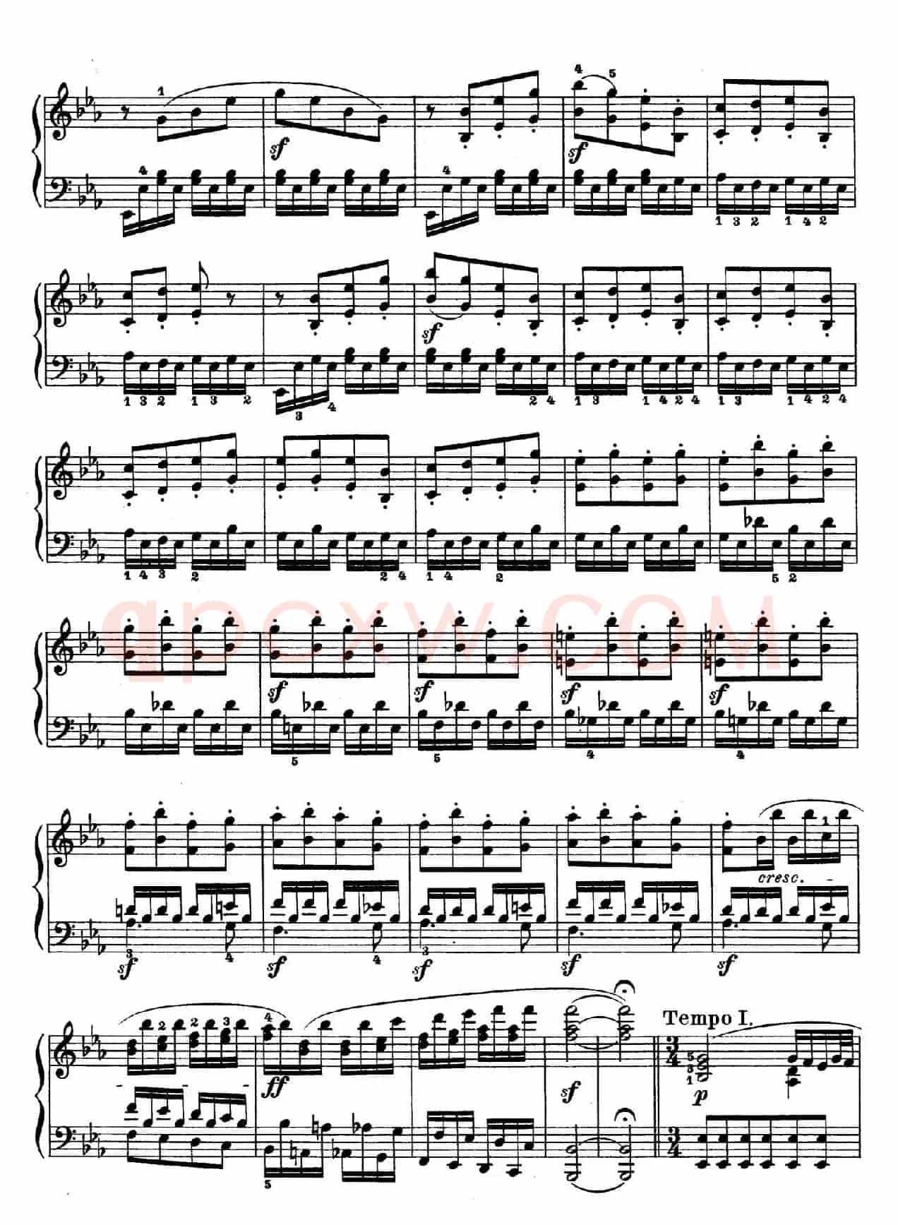 Piano Sonata in Es-dur Op. 27-1(降E大调第十三钢琴奏鸣曲)