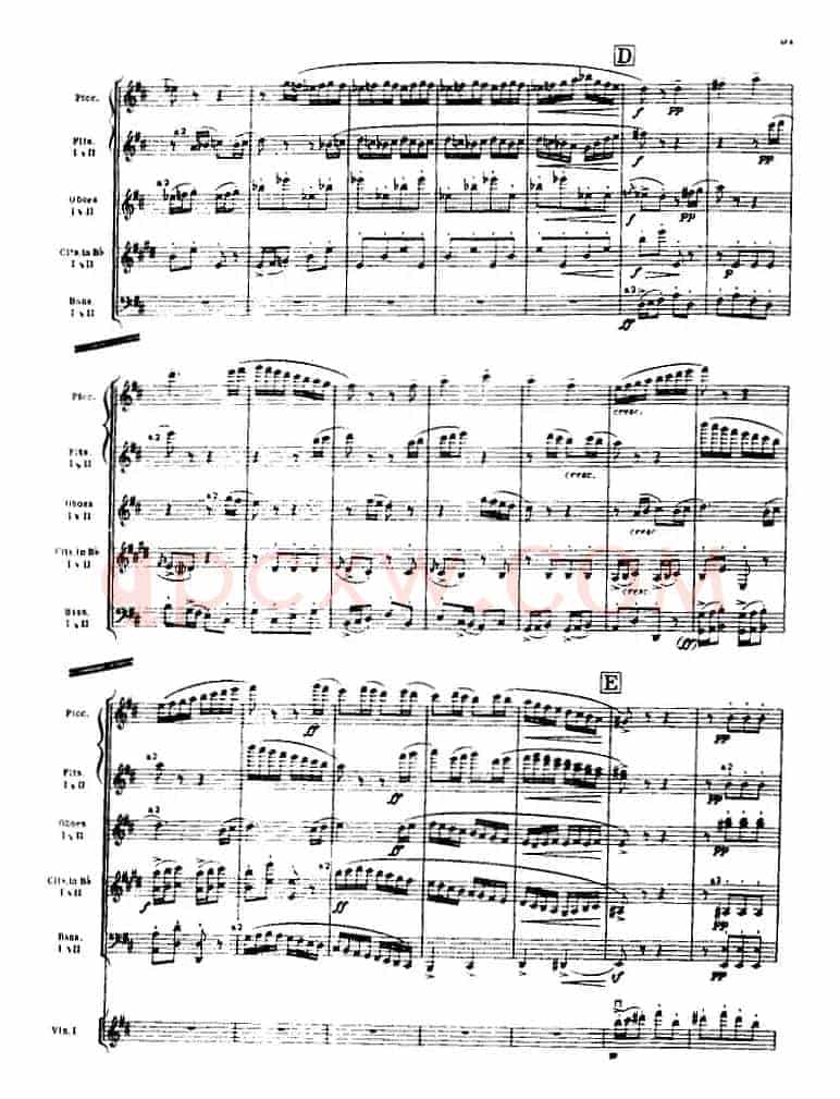 浦塞尔主题变奏与赋格曲（P31-P65）（管弦乐队总谱）