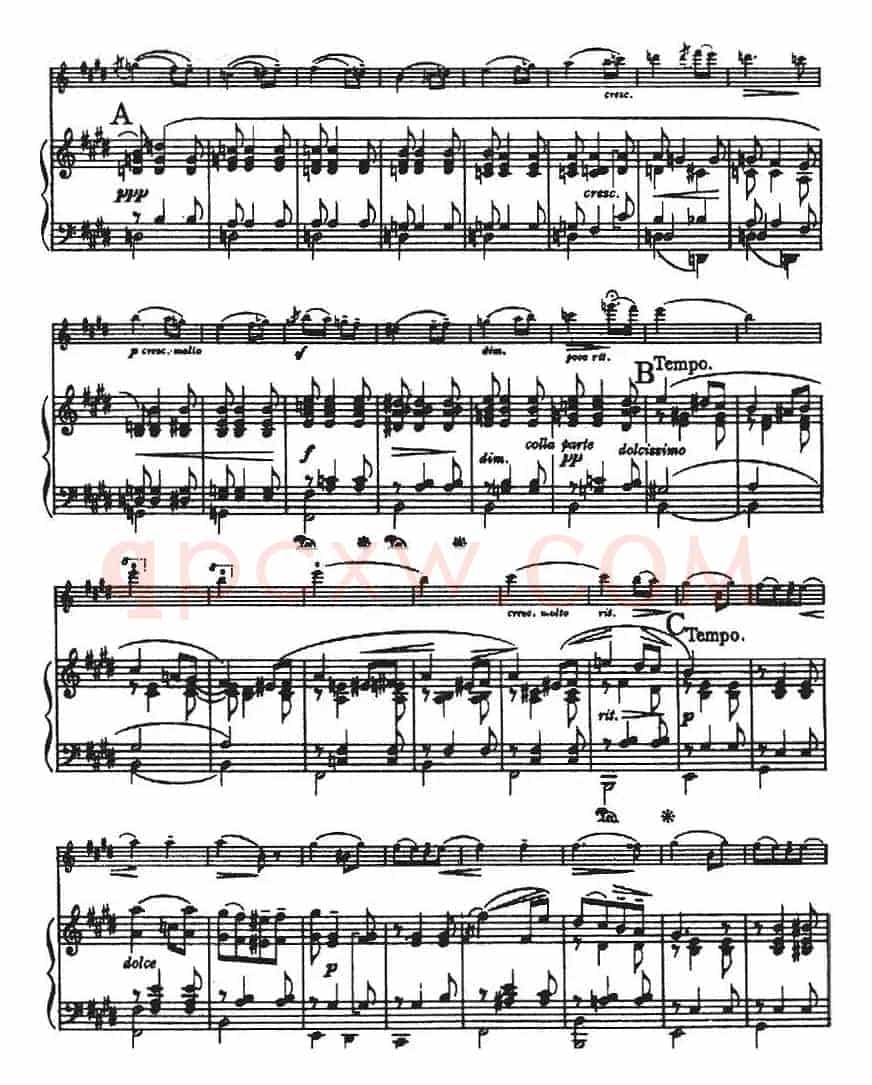SALUT D'AMOUR（Liebesgruss）（爱的致意、小提琴+钢琴伴奏）
