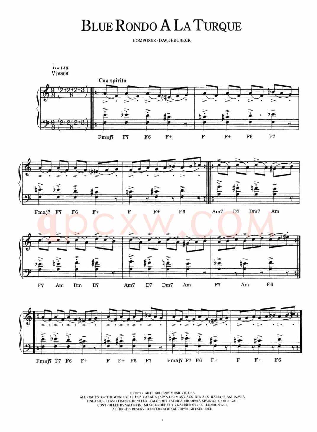 Blue Rondo A La Turque(蓝色回旋曲)