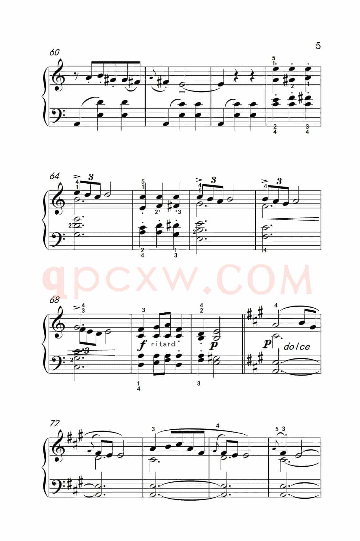 第四级 2.圆舞曲（中央音乐学院 钢琴（业余）考级教程 4-6级）