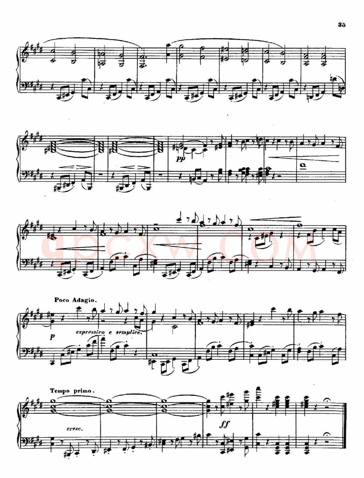 Quartet No.14(升c小调第十四弦乐四重奏钢琴版)