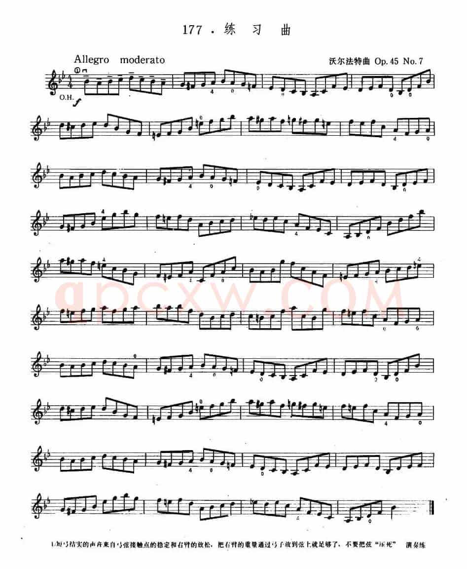 沃尔法特Op45 No7 练习曲