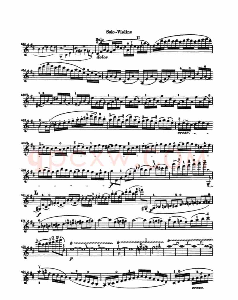 Konzert fur Violine（贝多芬小提琴协奏曲）