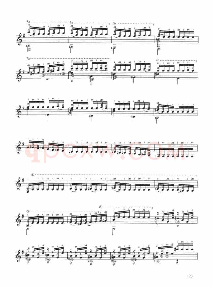 古典吉他考级七级外国乐曲C组（2、蜂鸟）
