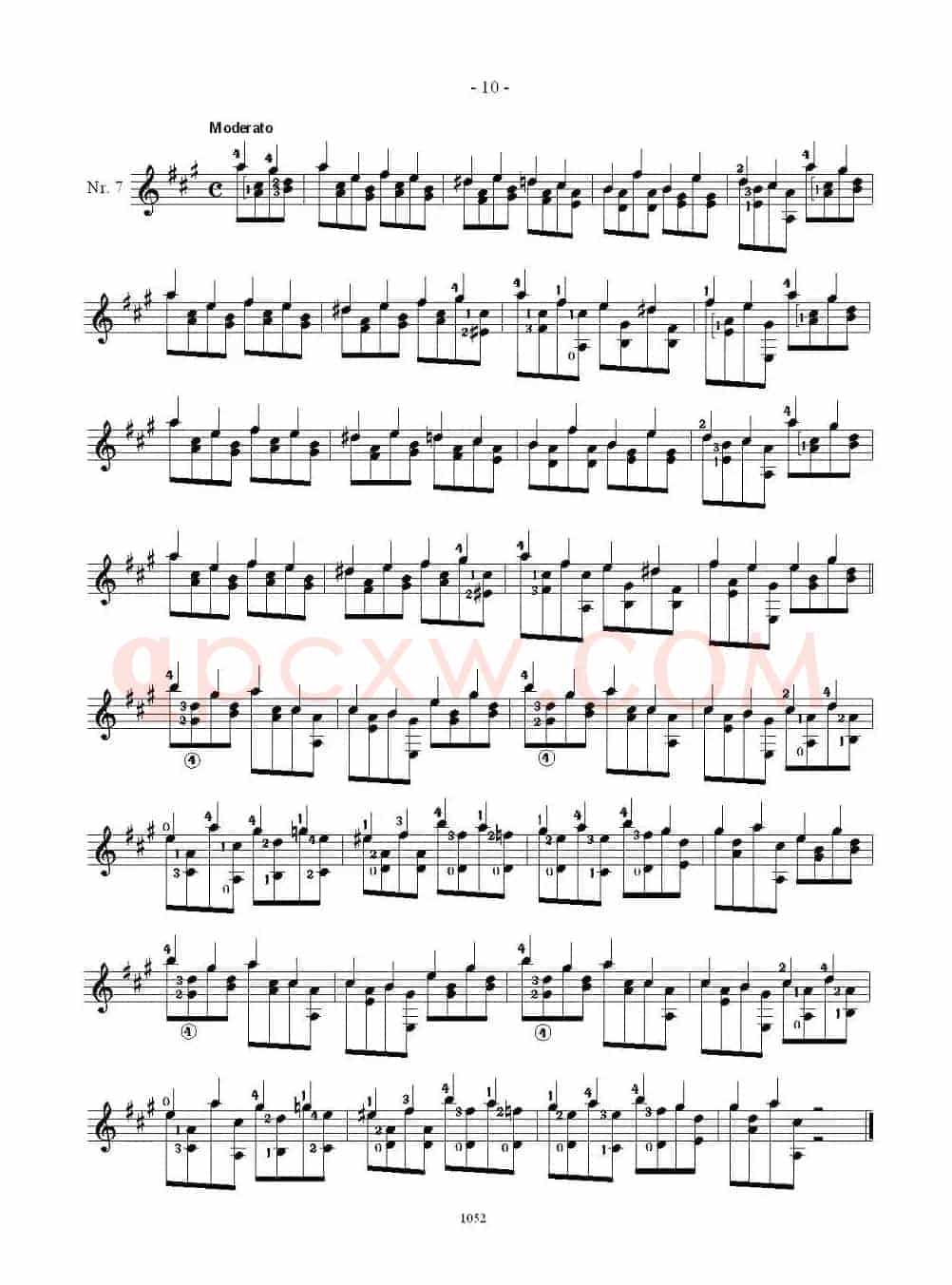 索尔·克斯特26首练习曲之6——10