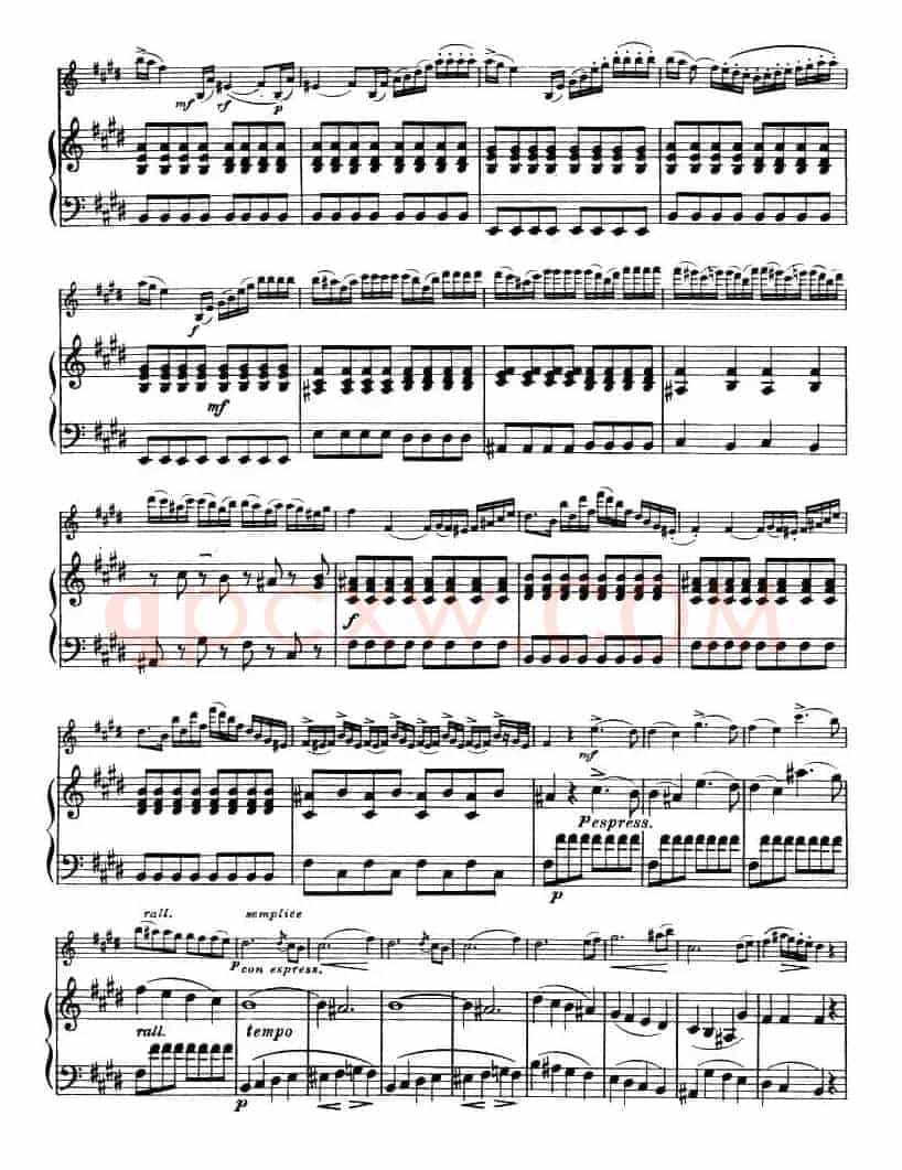 ALLEGRO MAESTOSO（庄严的快板）（小提琴+钢琴伴奏）