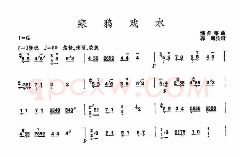 寒鸦戏水