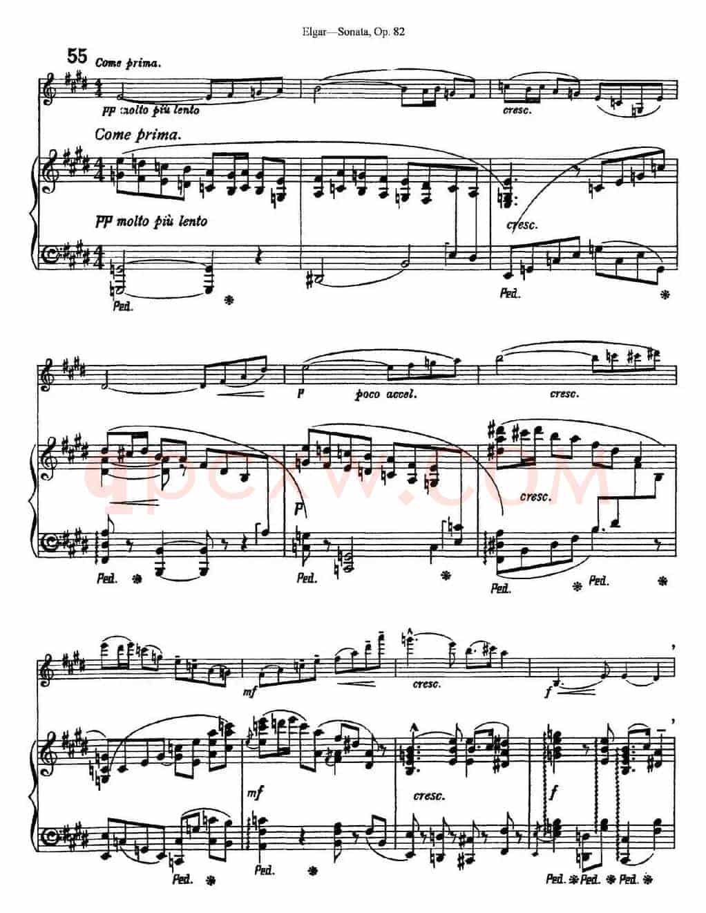 Violin Sonata Op.82（小提琴+钢琴伴奏）