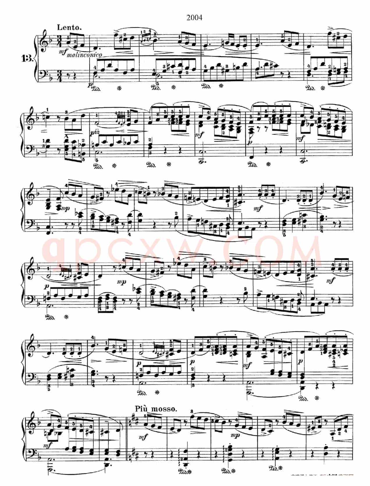 Nocturne No.13 in d Minor(d小调第十三号夜曲)